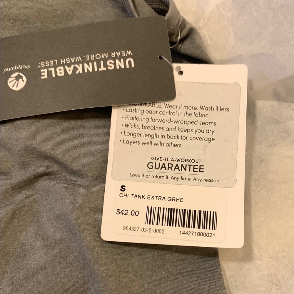 Athleta Gray Racerback Tank Top - Picture 2 of 3